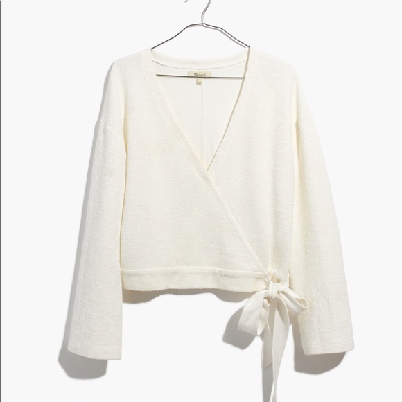 Madewell Texture & Thread Wrap Top - Picture 4 of 7